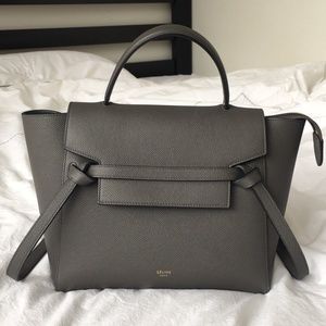 Celine Grey Micro Belt Bag